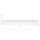 vidaXL fehér ágykeret fejtámlával és LED-világítással 100 x 200 cm