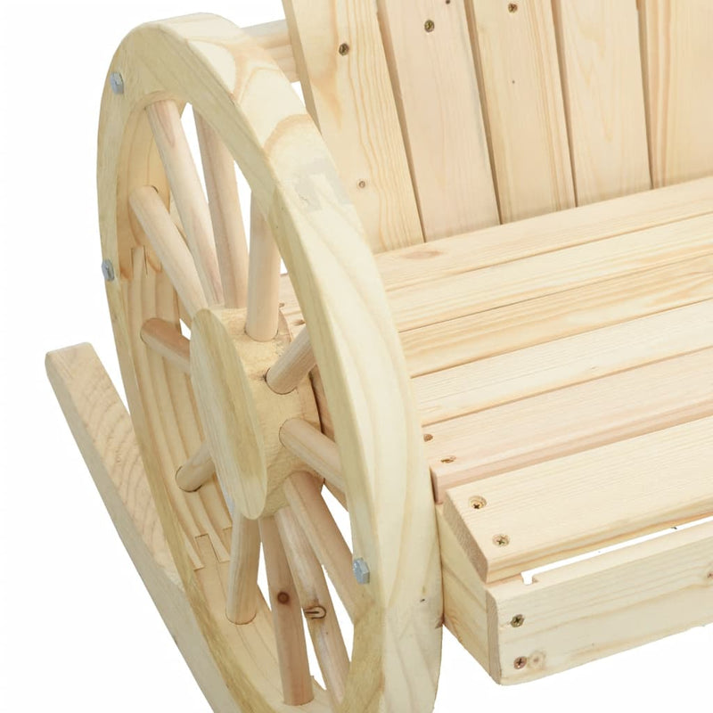 vidaXL tömör fenyőfa Adirondack hintaszék