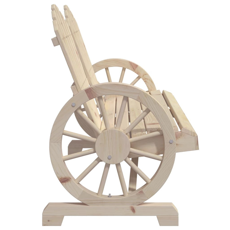 vidaXL 2 személyes tömör fenyőfa kerti Adirondack szék