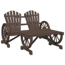 vidaXL 2 részes tömör fenyőfa kerti pihenőgarnitúra