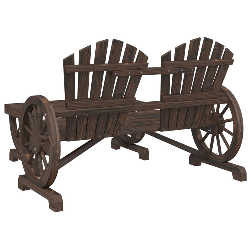 vidaXL 2 részes tömör fenyőfa kerti pihenőgarnitúra