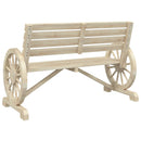 vidaXL 2 személyes tömör fenyőfa kerti pad