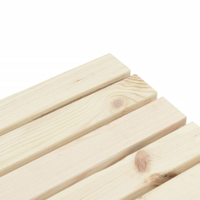 vidaXL 2 személyes tömör fenyőfa kerti pad