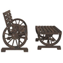 vidaXL 2 részes tömör fenyőfa kerti pihenőgarnitúra