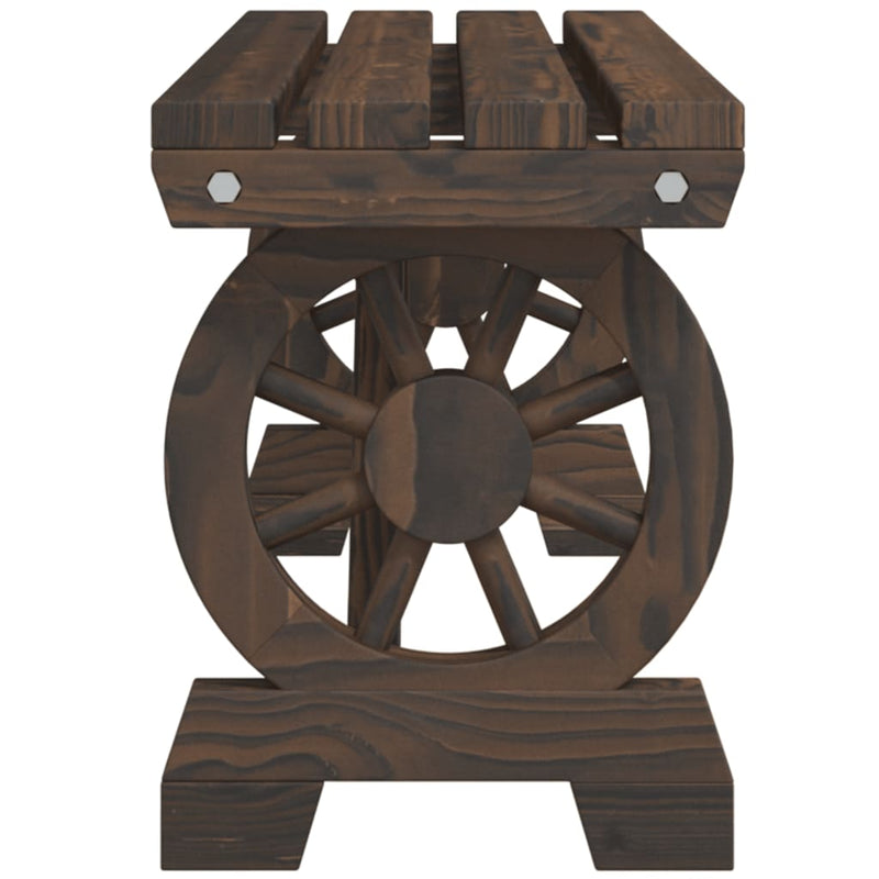 vidaXL tömör fenyőfa kerti pad 115 cm