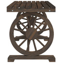 vidaXL tömör fenyőfa kerti asztal 115 x 55 x 65 cm