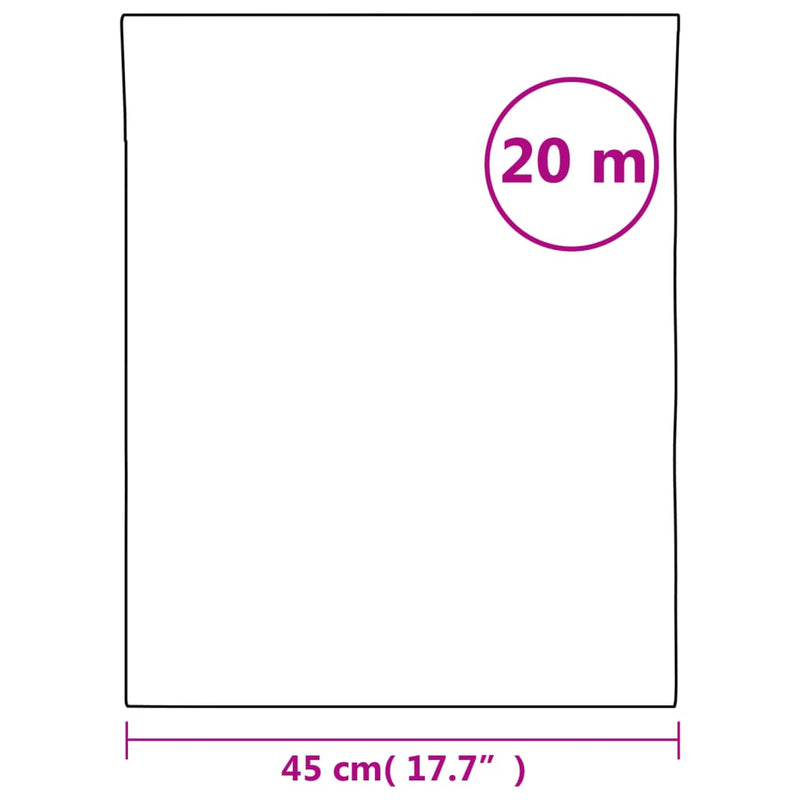 vidaXL matt szürke PVC ablakfólia 45 x 2000 cm