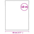 vidaXL matt szürke PVC ablakfólia 60 x 1000 cm