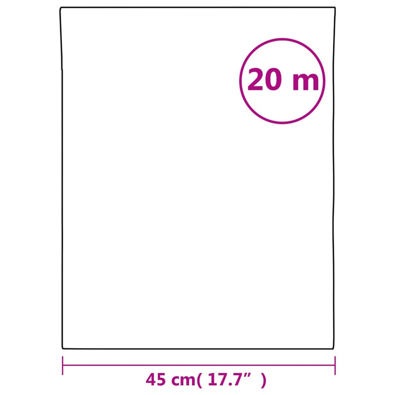 vidaXL matt fehér PVC ablakfólia 45 x 2000 cm