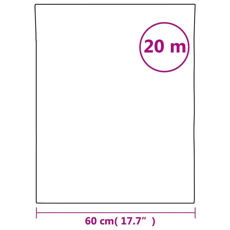 vidaXL matt fehér PVC ablakfólia 60 x 2000 cm