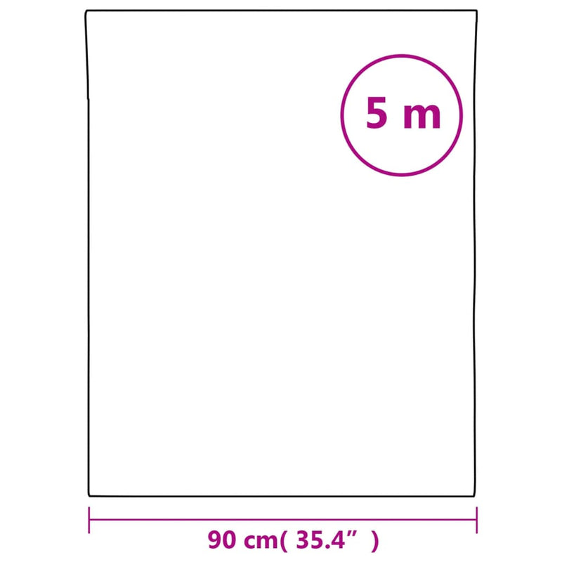 vidaXL matt fehér PVC ablakfólia 90 x 500 cm