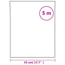 vidaXL matt csíkos kivitel PVC ablakfólia 45 x 500 cm