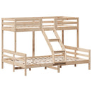 vidaXL tömör fenyőfa emeletes ágy 80x200/140x200 cm