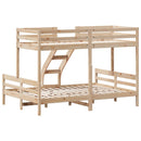 vidaXL tömör fenyőfa emeletes ágy 80x200/140x200 cm