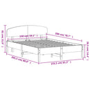 vidaXL viaszbarna tömör fenyőfa ágy matrac nélkül 150 x 200 cm