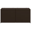vidaXL barna polyrattan kerti tárolóláda 283 L
