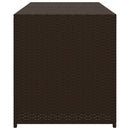 vidaXL barna polyrattan kerti tárolóláda 283 L