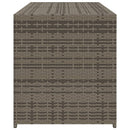 vidaXL szürke polyrattan kerti tárolóláda 283 L