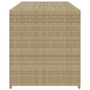 vidaXL vegyes bézs polyrattan kerti tárolóláda 283 L