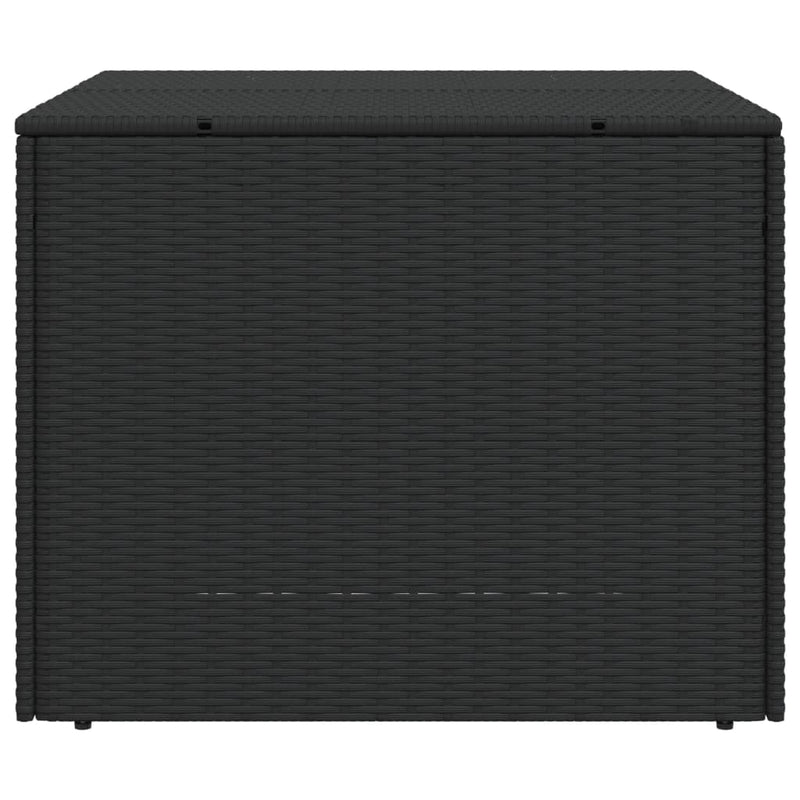 vidaXL fekete polyrattan kerti tárolóláda 291 L