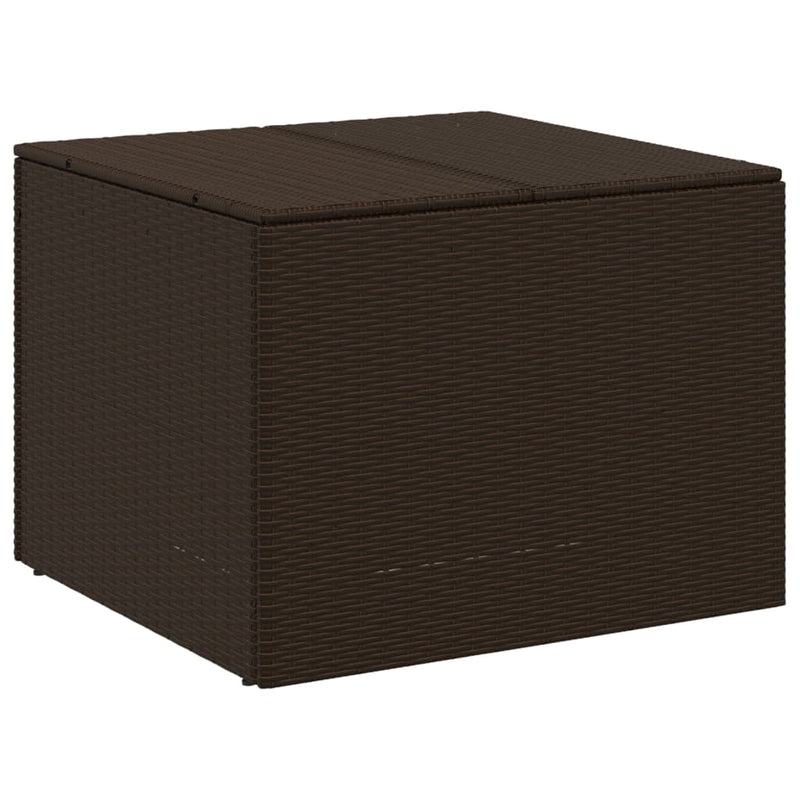 vidaXL barna polyrattan kerti tárolóláda 291 L