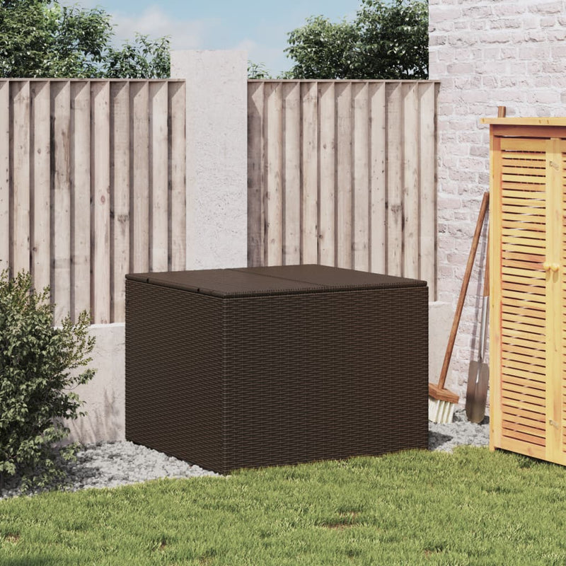 vidaXL barna polyrattan kerti tárolóláda 291 L