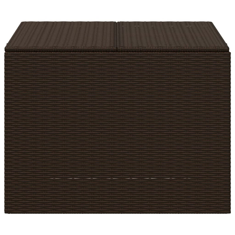 vidaXL barna polyrattan kerti tárolóláda 291 L