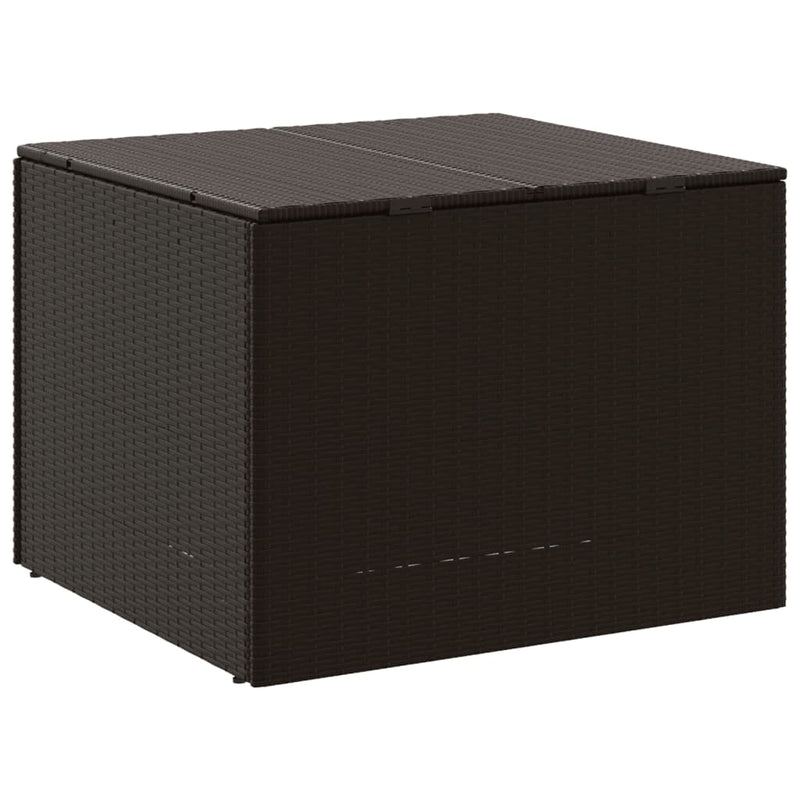 vidaXL barna polyrattan kerti tárolóláda 291 L
