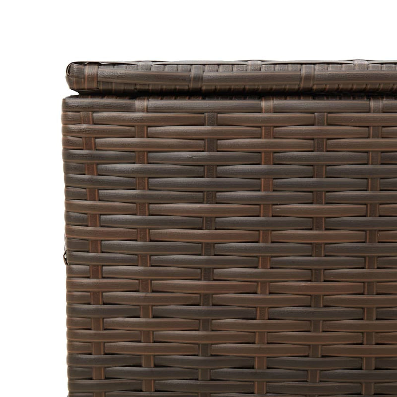 vidaXL barna polyrattan kerti tárolóláda 291 L