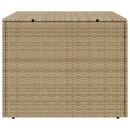 vidaXL vegyes bézs polyrattan kerti tárolóláda 291 L