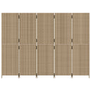 vidaXL bézs 5-paneles polyrattan térelválasztó