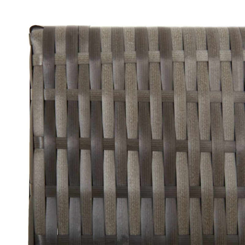 vidaXL szürke 6-paneles polyrattan térelválasztó