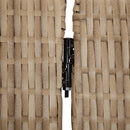 vidaXL bézs 4 paneles polyrattan térelválasztó