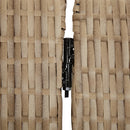 vidaXL bézs 5-paneles polyrattan térelválasztó