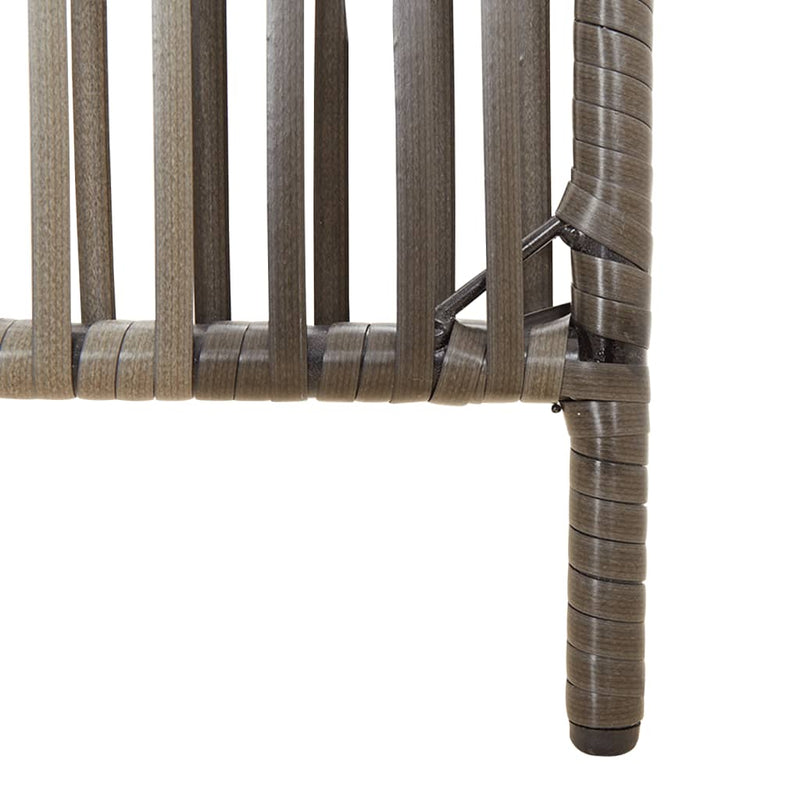 vidaXL szürke 3-paneles polyrattan térelválasztó