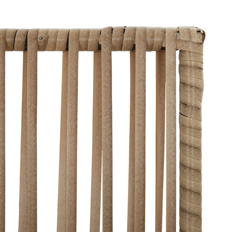 vidaXL bézs 6-paneles polyrattan térelválasztó