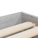 vidaXL szürke sonoma színű szerelt fa ágykeret fiókokkal 90 x 200 cm