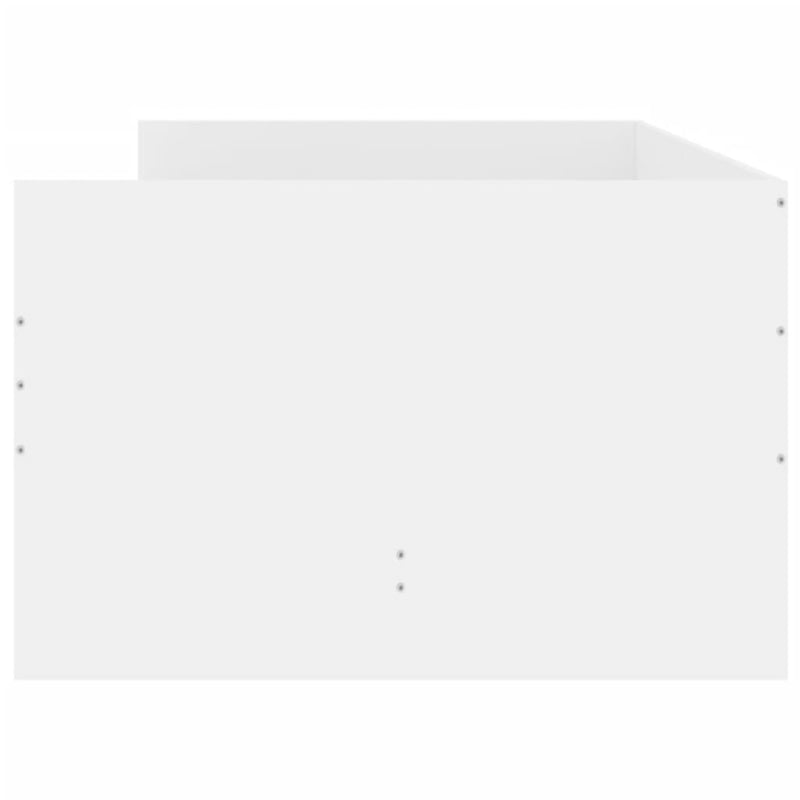 vidaXL fehér ágykeret fiókokkal 100x200 cm