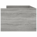 vidaXL szürke sonoma tölgy színű műfa ágykeret fiókokkal 100 x 200 cm