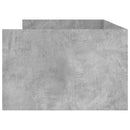 vidaXL betonszürke ágykeret fiókokkal 90x190 cm
