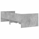 vidaXL betonszürke ágykeret fiókokkal 90x190 cm