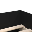 vidaXL fekete kicsi egyszemélyes ágykeret fiókokkal 75 x 190 cm