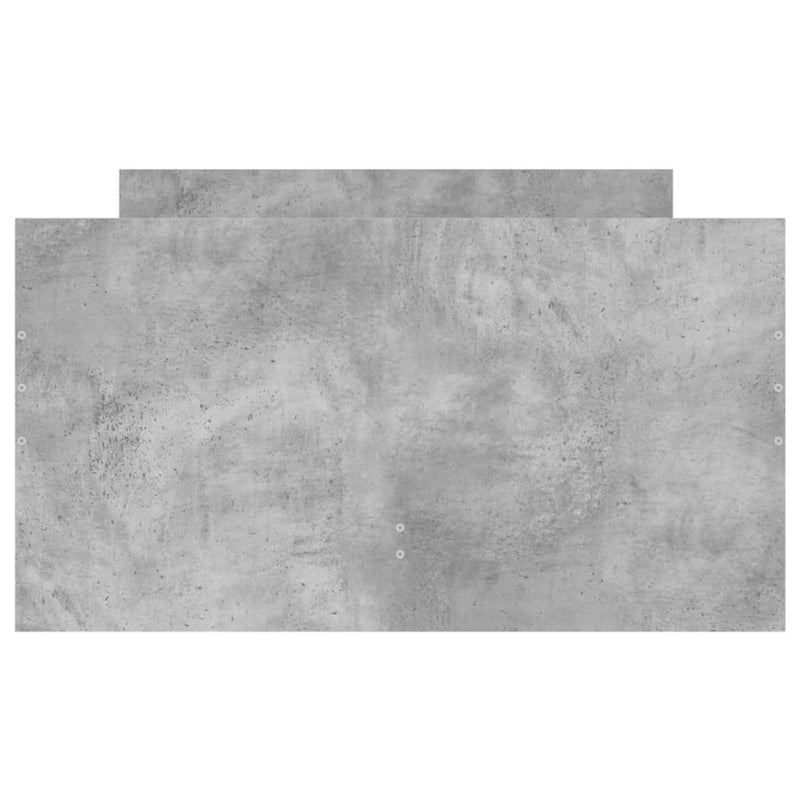 vidaXL betonszürke ágykeret fiókokkal 100x200 cm