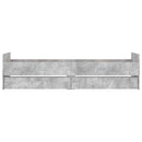 vidaXL betonszürke ágykeret fiókokkal 90x190 cm