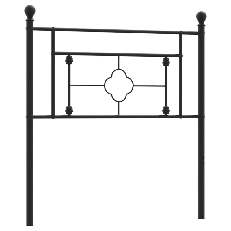 vidaXL fekete fém fejtámla 100 cm