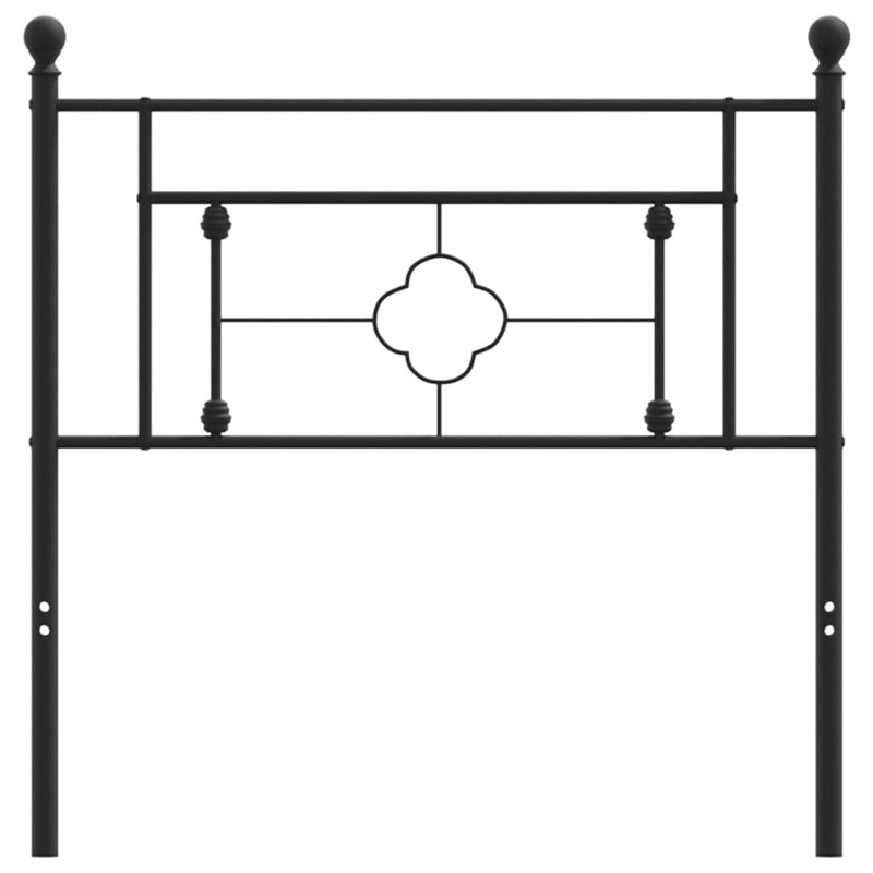 vidaXL fekete fém fejtámla 100 cm