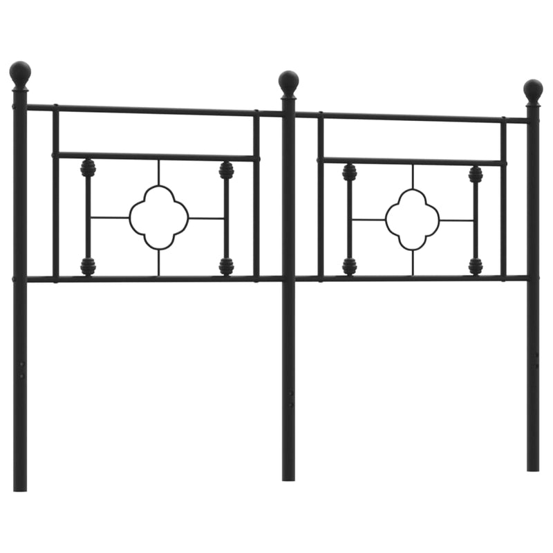 vidaXL fekete fém fejtámla 140 cm