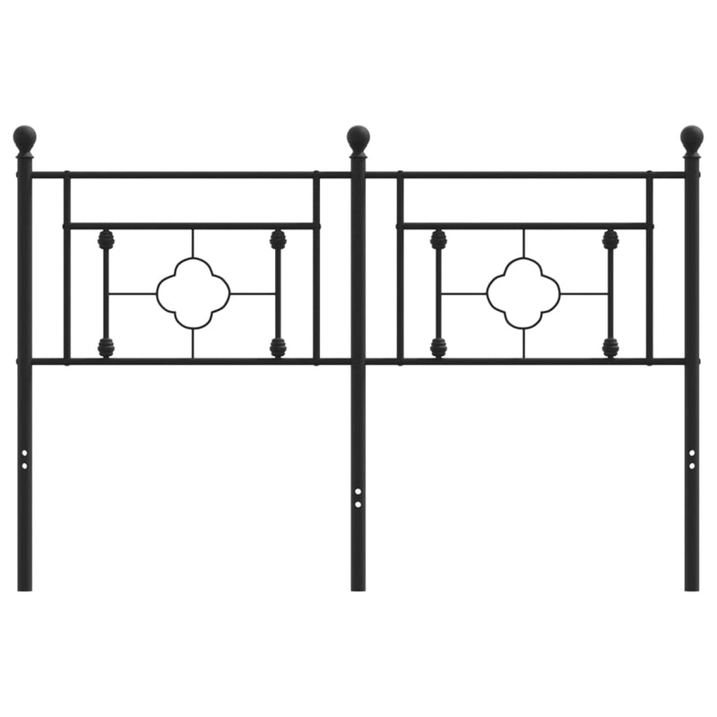 vidaXL fekete fém fejtámla 140 cm