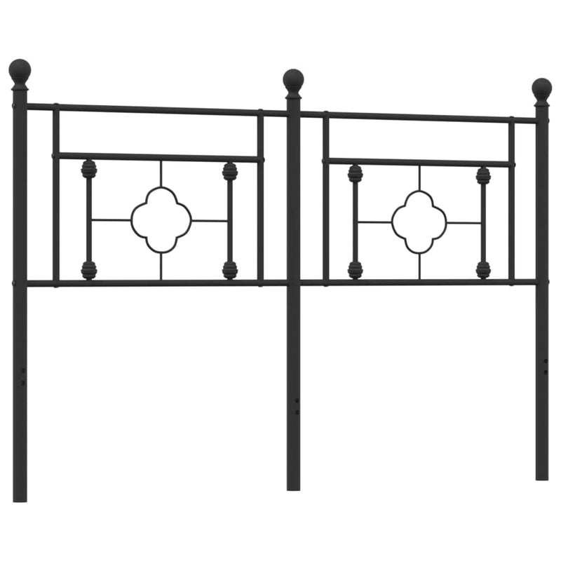 vidaXL fekete fém fejtámla 140 cm