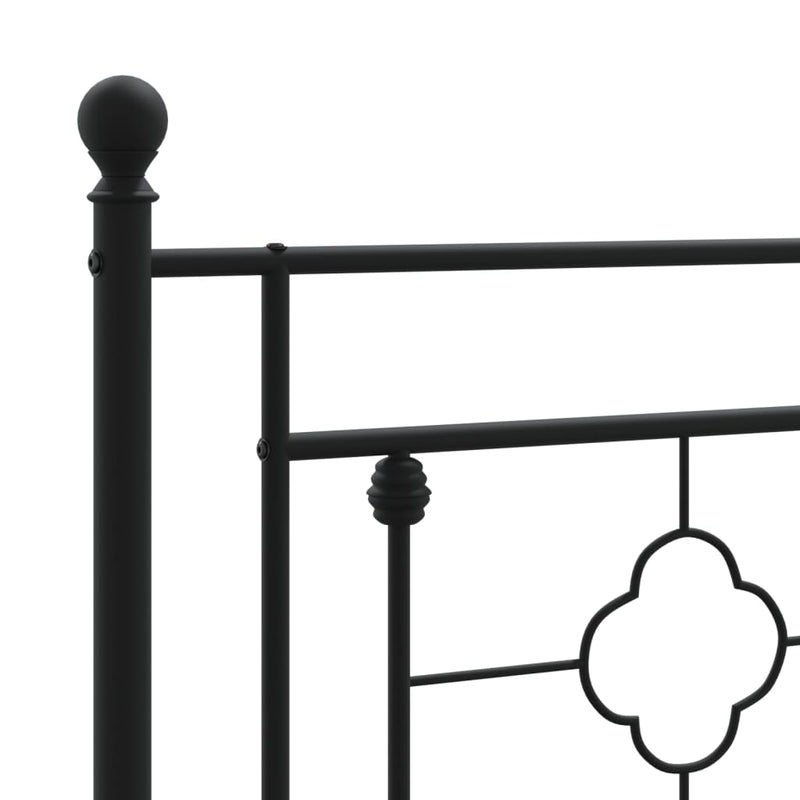 vidaXL fekete fém fejtámla 140 cm